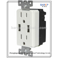 Tomada USB Charger GFCI UL aprovação, 20A, 125V AC, 60Hz.barep